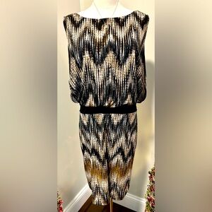 Very Flattering Light Weight Multi color dress.